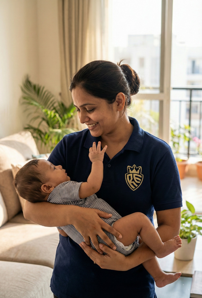 Trusted babysitter job placement in Faridabad