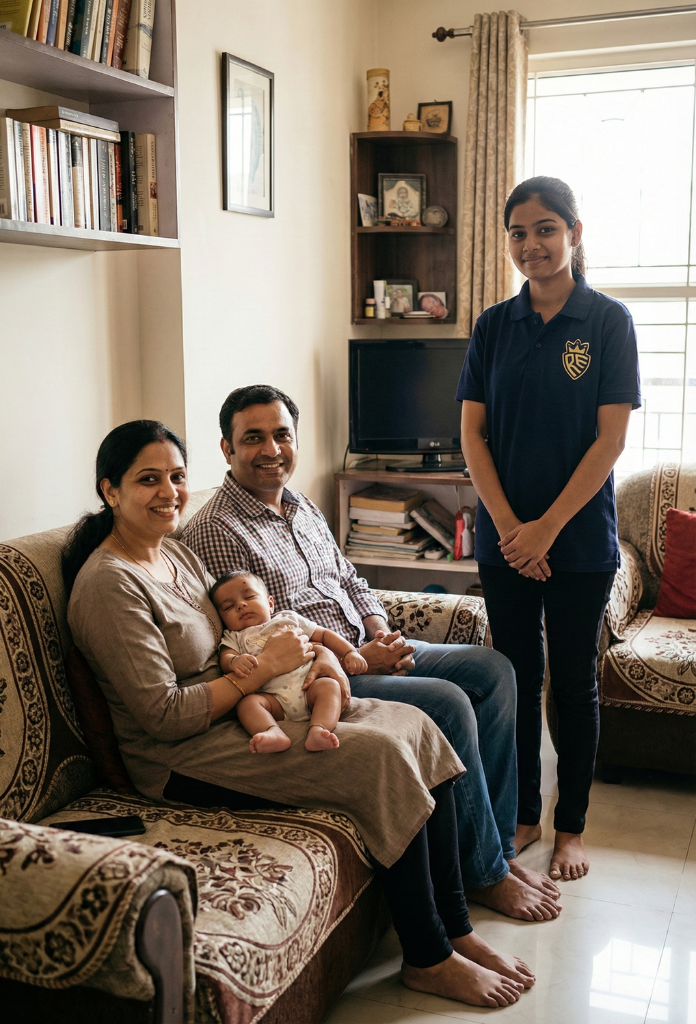 Happy family in Noida