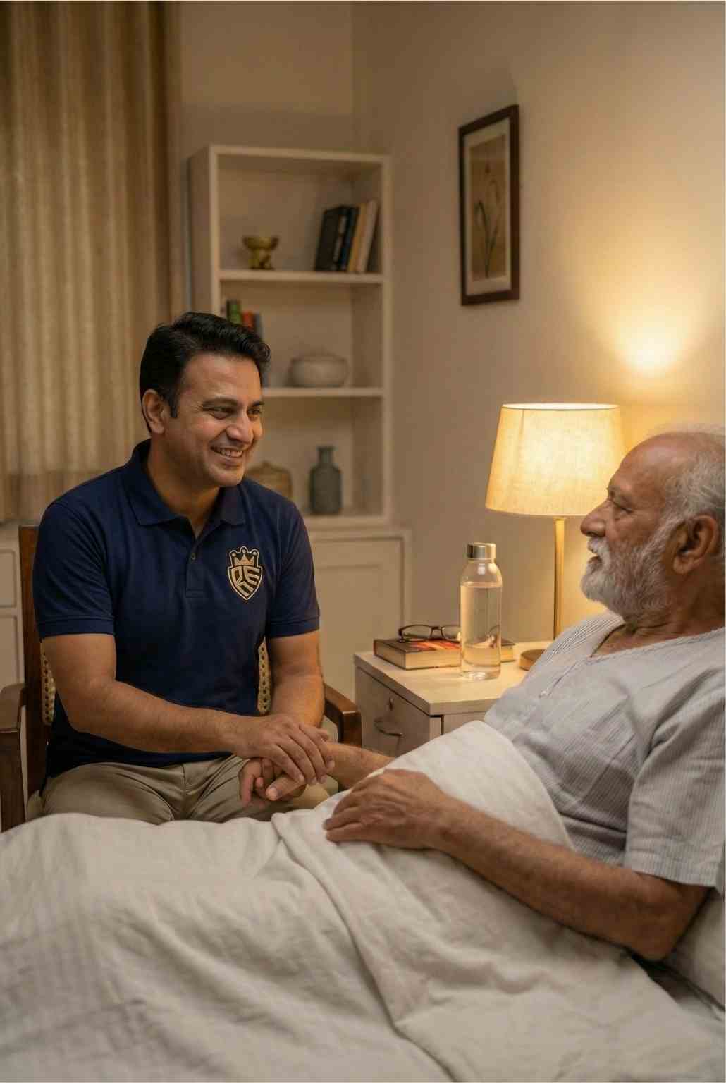 Nurse caring for senior citizen